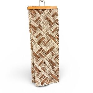 Coach Logo Pattern Scarf in Beige and Brown